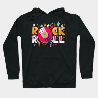 Retro Rock N Roll Hoodie